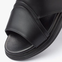 حذاء تركي طبي اصبع مفتوح ( أسود )