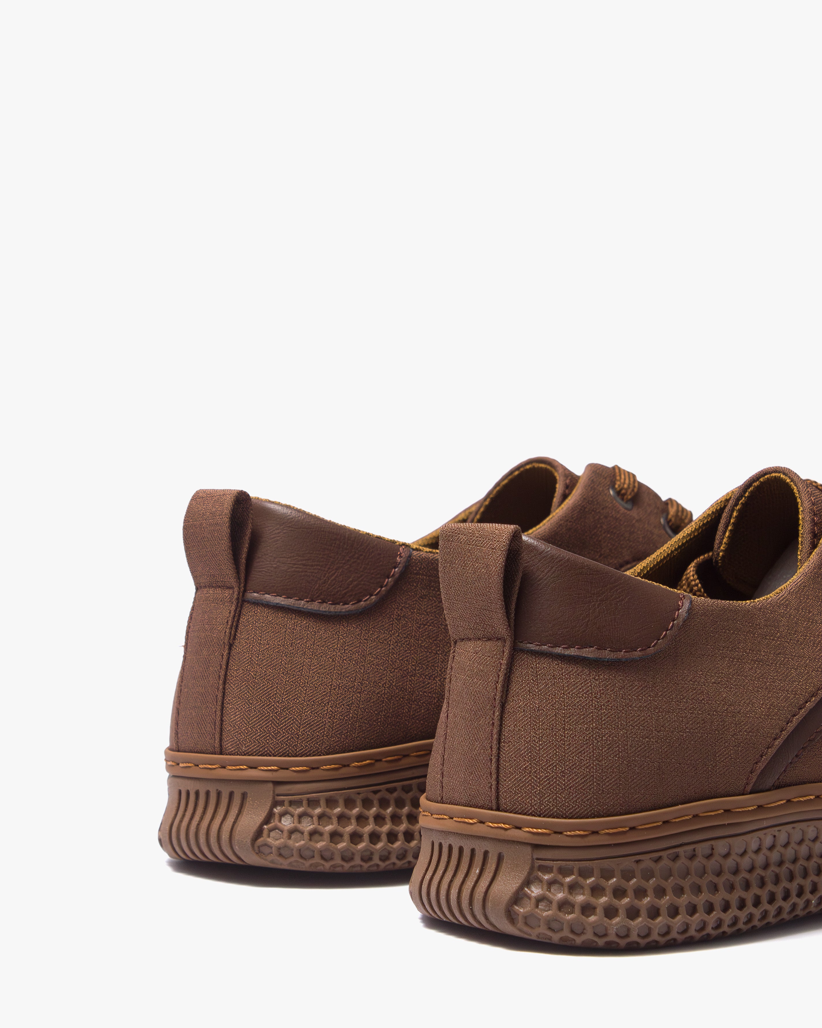 حذاء كاجوال رجالي بربطة (بني)