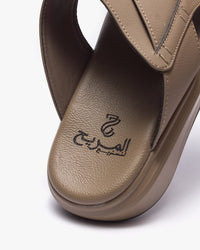 نعال مريح بتصميم متقاطع (بيج)