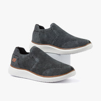 حذاء رياضي رجالي سهل الارتداء (رصاصي غامق)