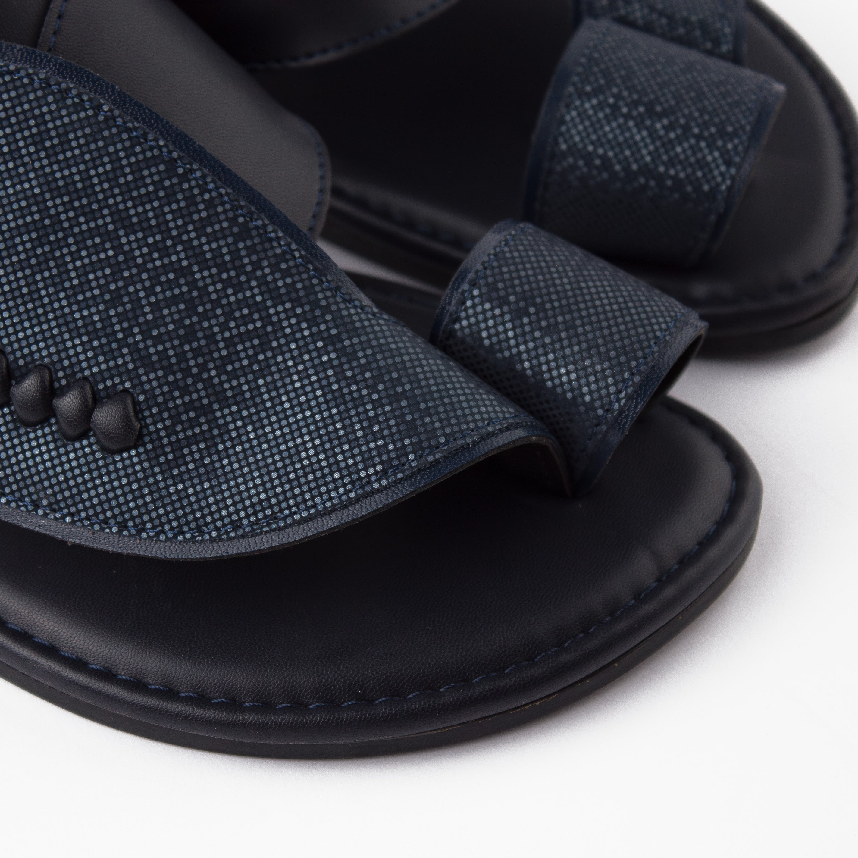 حذاء شرقي تركي منقط نجوم (كحلي)