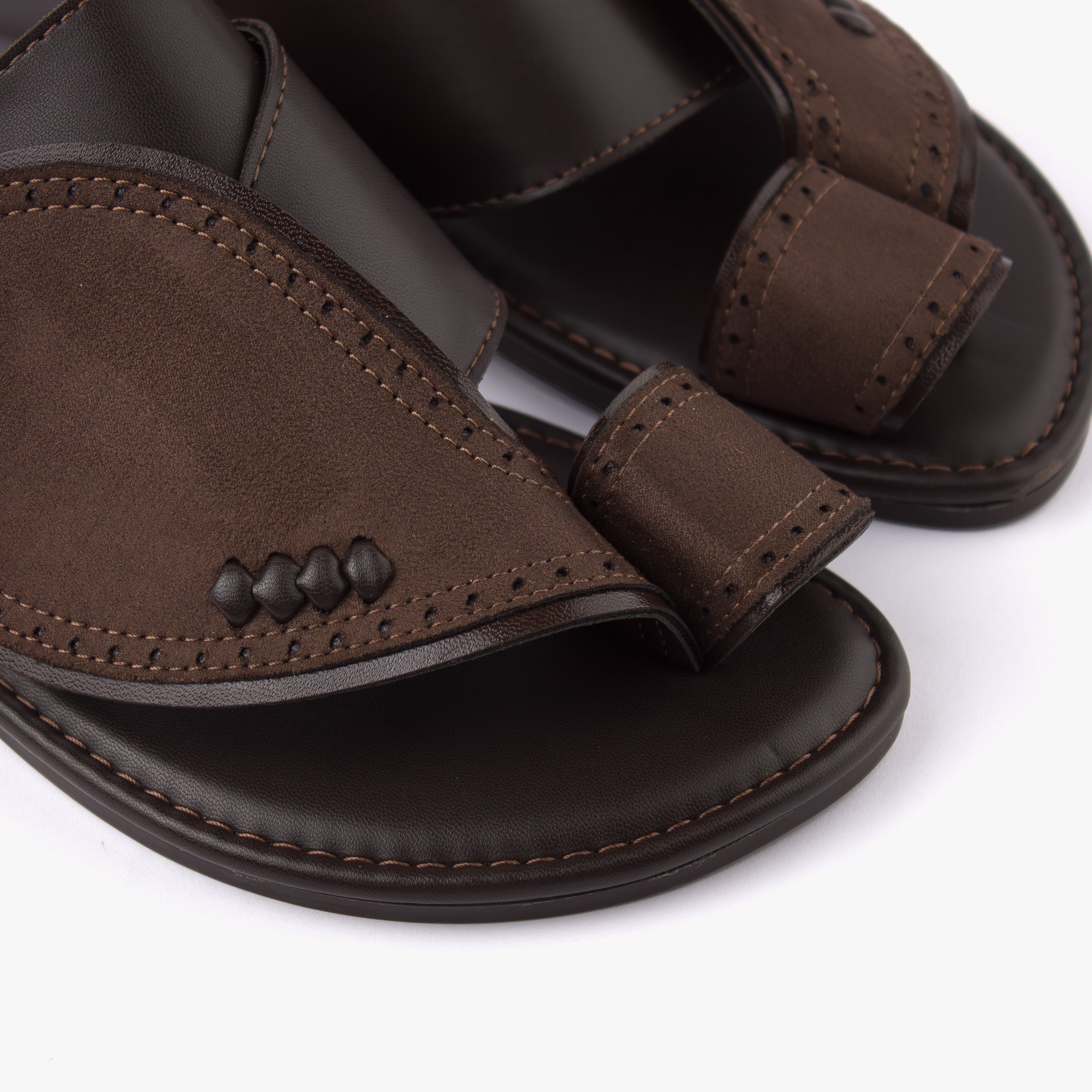 حذاء شرقي تركي جلد (بني)