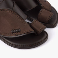 حذاء شرقي تركي جلد (بني)