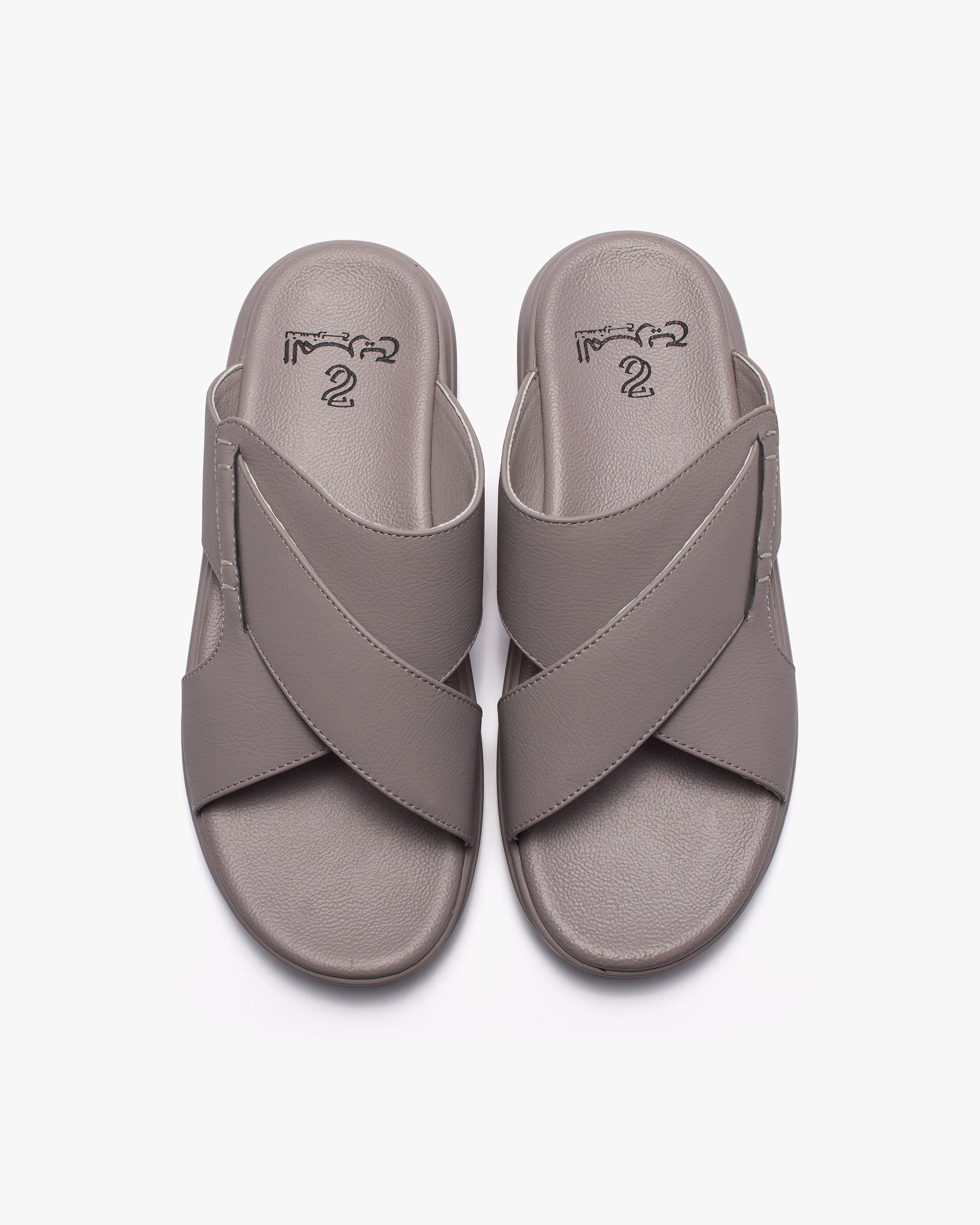 نعال مريح بتصميم متقاطع (رصاصي)