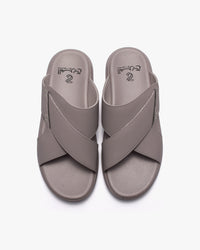 نعال مريح بتصميم متقاطع (رصاصي)