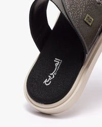 نعال شرقي عصري منقط نجوم (رصاصي&بيج)