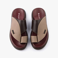 حذاء شرقي تركي طبي ( بني & بيج )