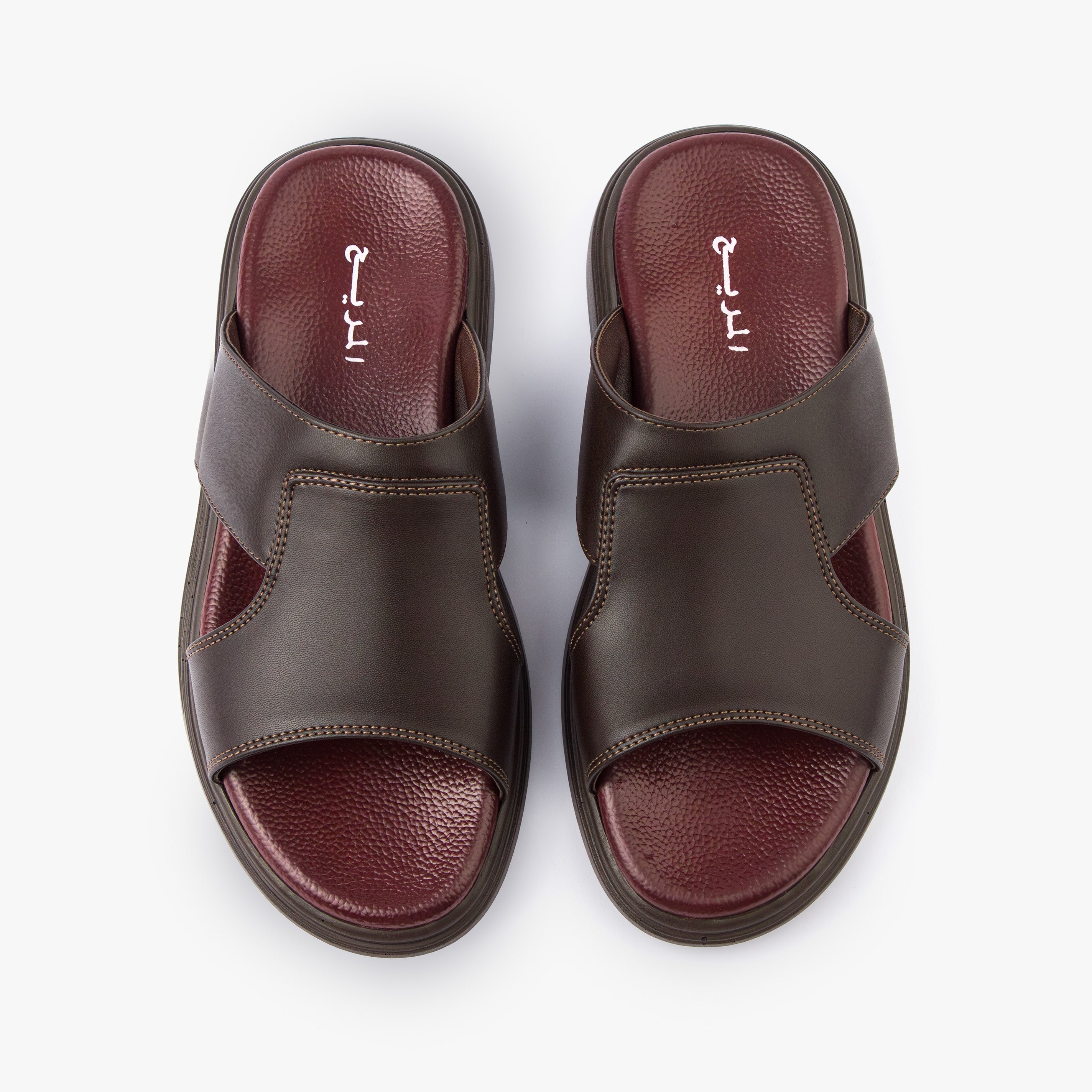 حذاء تركي طبي اصبع مفتوح ( بني )