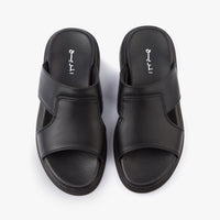 حذاء تركي طبي اصبع مفتوح ( أسود )