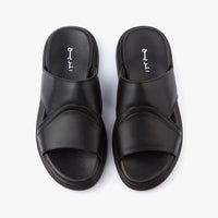 حذاء تركي طبي اصبع مفتوح ( أسود )