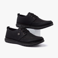 حذاء كاجوال رجالي بربطة (أسود)