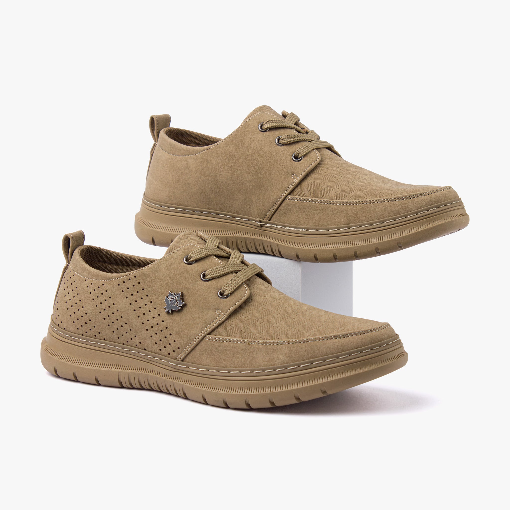 حذاء كاجوال رجالي بربطة (بيج)