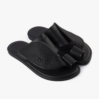 حذاء شرقي تركي منقط نجوم (أسود)