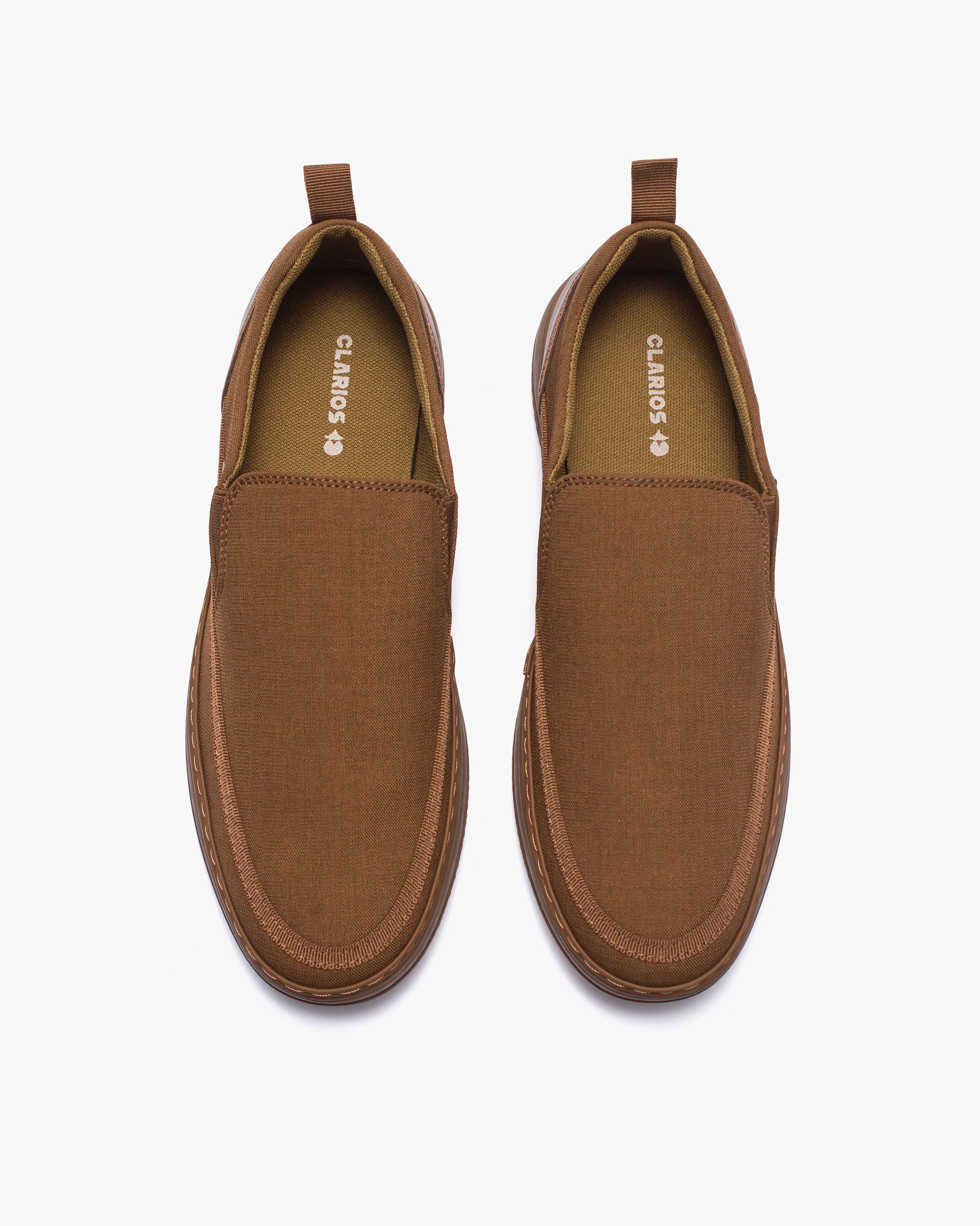 حذاء كاجوال رجالي سليب أون (بني)