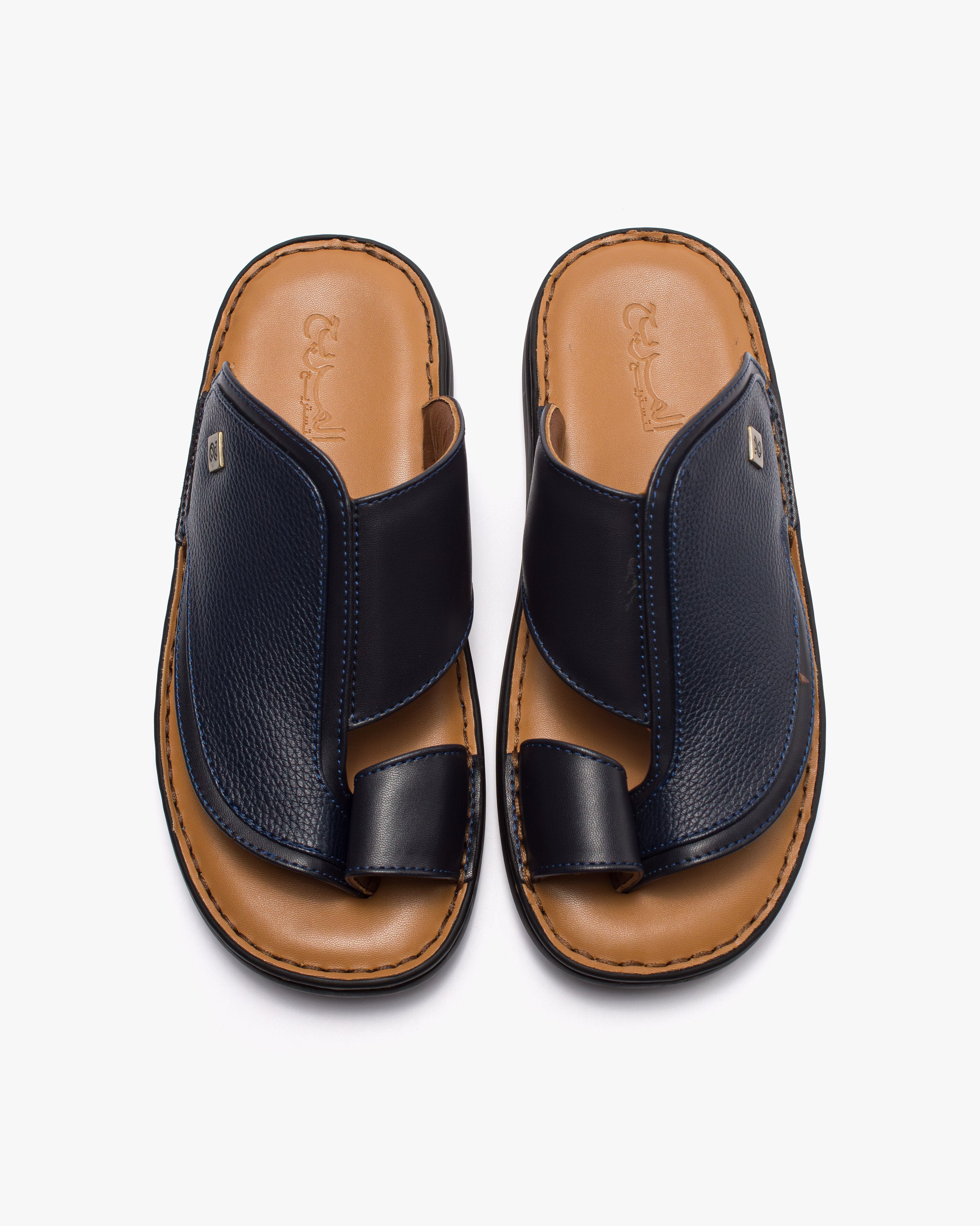 حذاء شرقي طبي خياطة يدوية (كحلي&جملي)