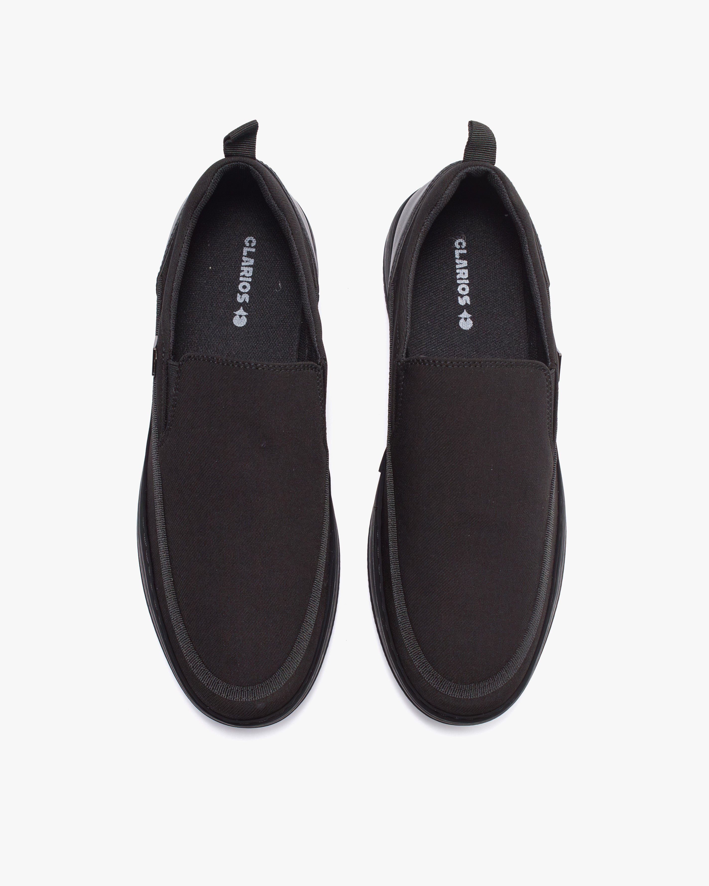 حذاء كاجوال رجالي سليب أون (أسود)