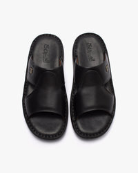 نعال طبي خياطة يدوية (أسود)