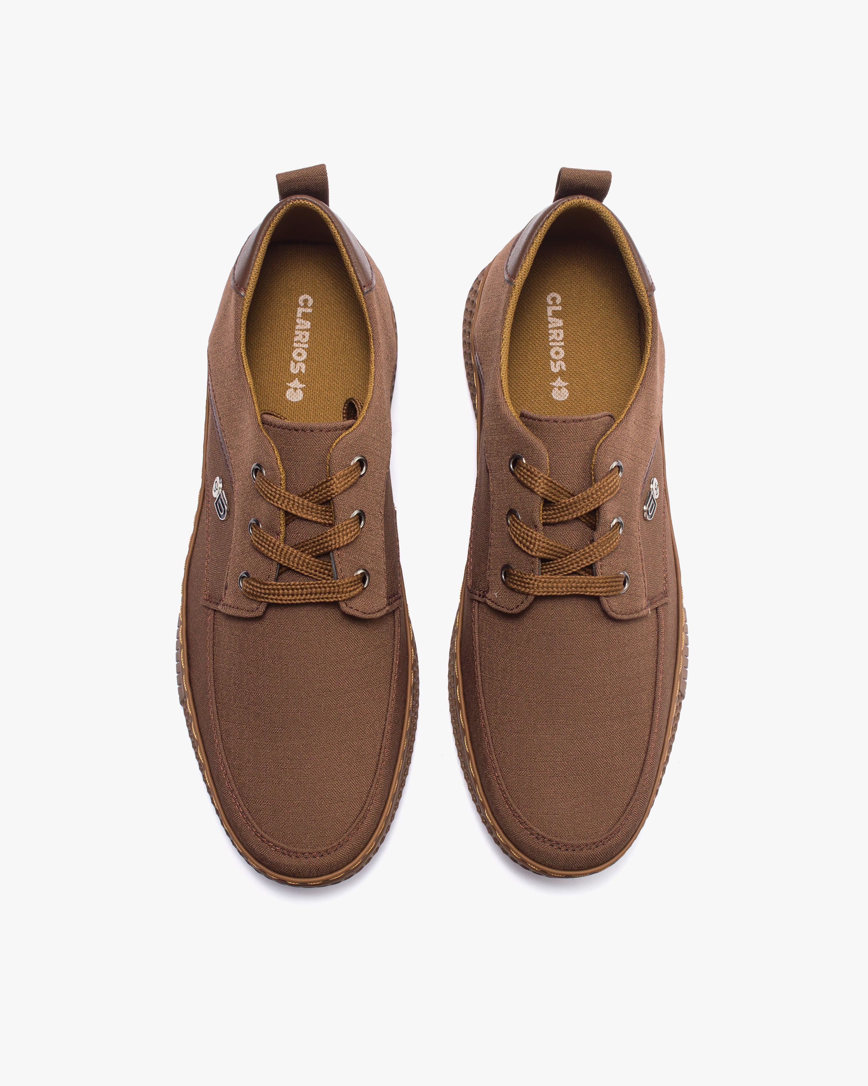 حذاء كاجوال رجالي بربطة (بني)