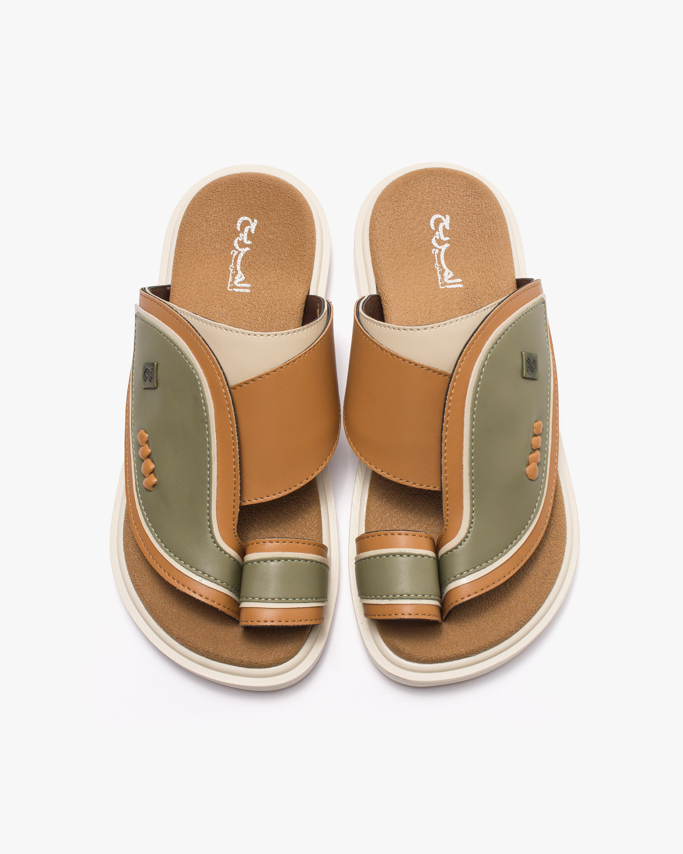 نعال شرقي عصري أنيق (زيتي&جملي)