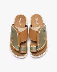 نعال شرقي عصري أنيق (زيتي&جملي)