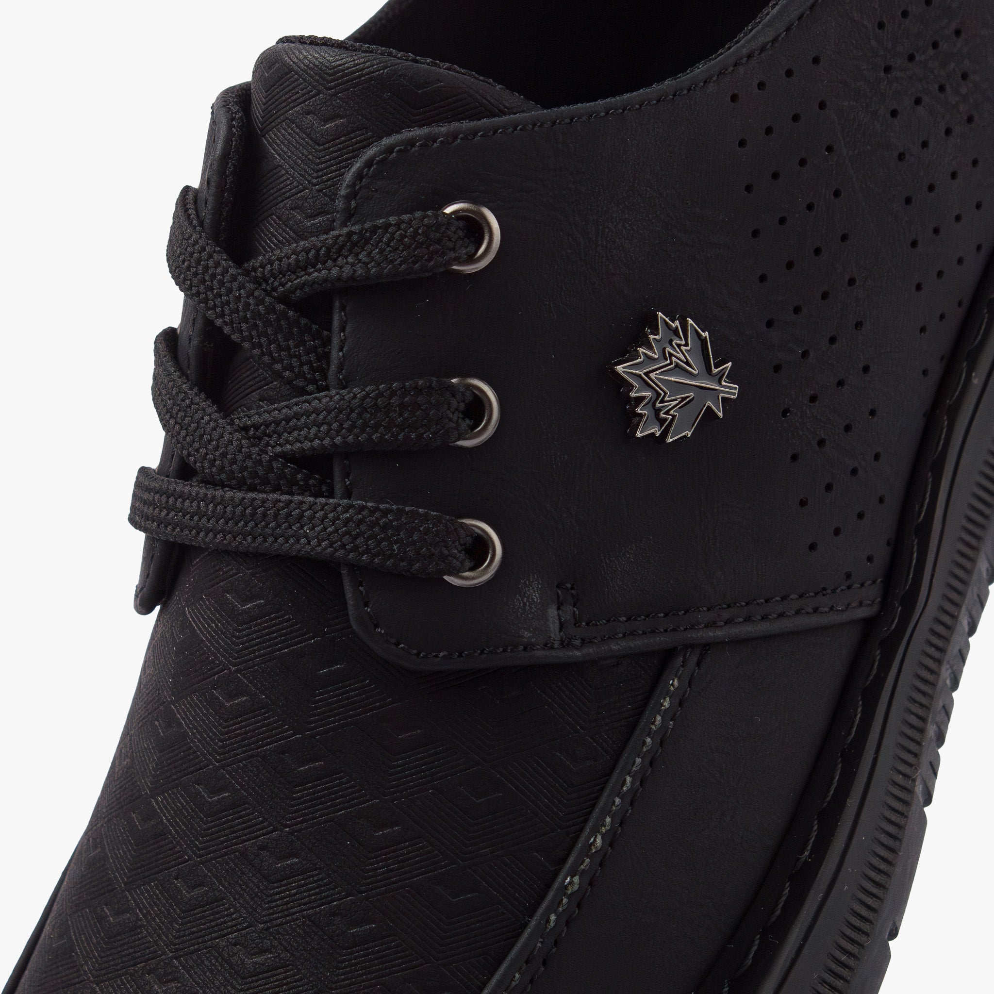 حذاء كاجوال رجالي بربطة (أسود)