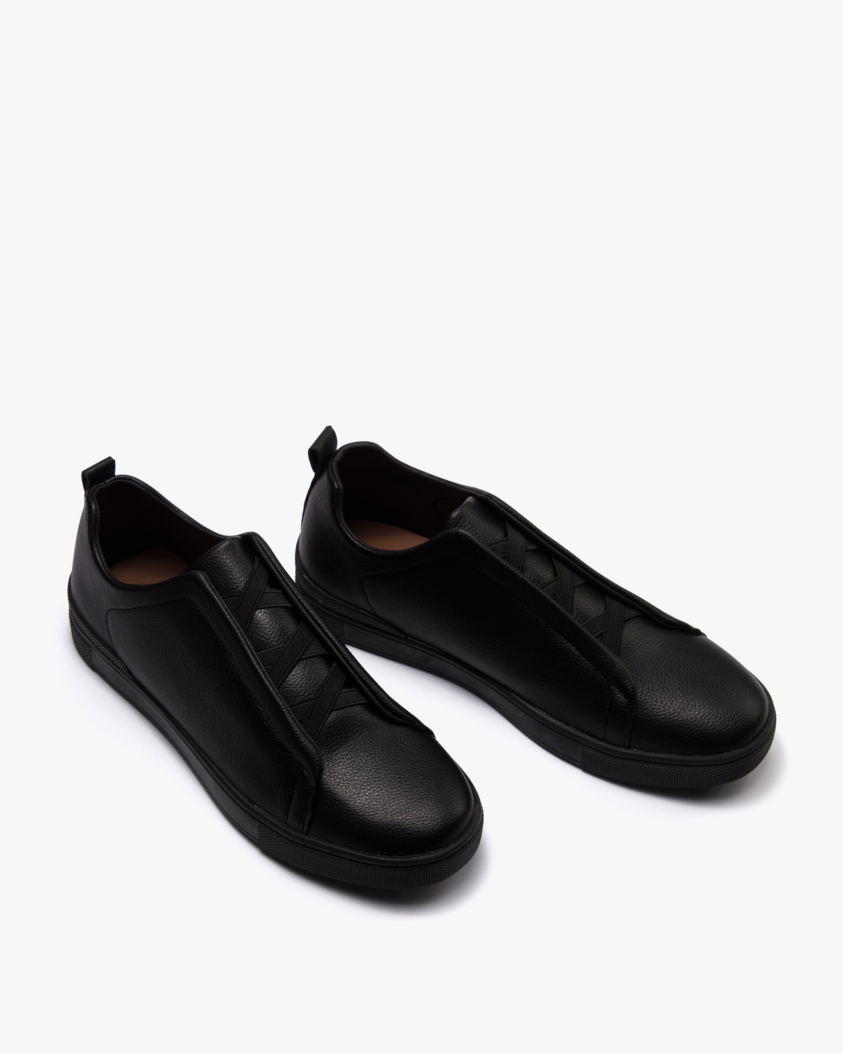 حذاء كاجوال رجالي جلد فاخر(أسود)