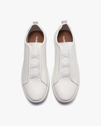 حذاء كاجوال رجالي جلد فاخر (أبيض)